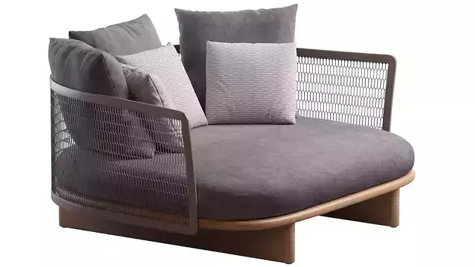 Kettal Daybed 3D model 5