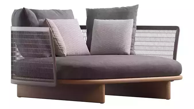 Kettal Daybed 3D model 4