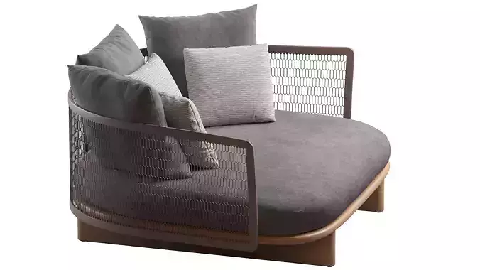 Kettal Daybed 3D model 6