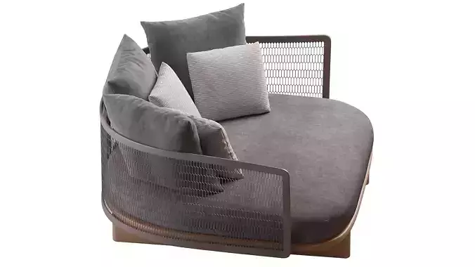 Kettal Daybed 3D model 7