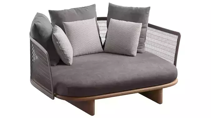 Kettal Daybed 3D model 2
