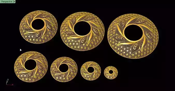 Leaf pattern fusion cut service parts