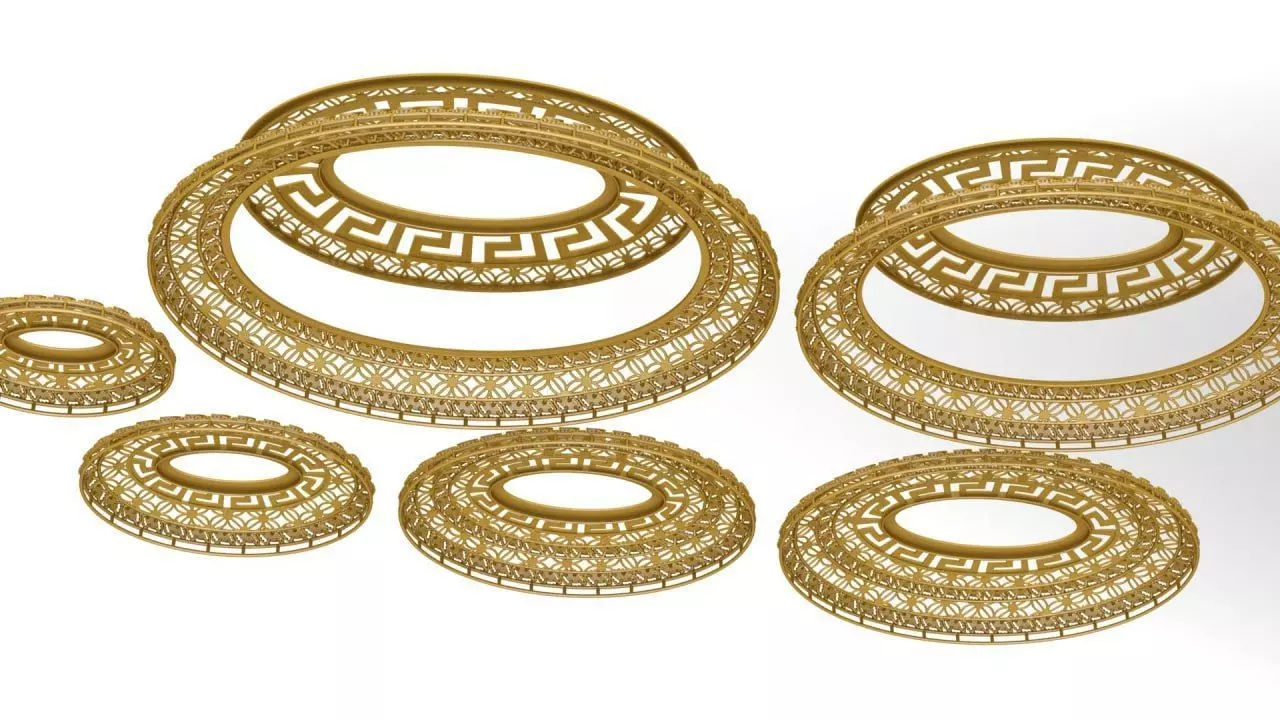 Oval fusion cut service parts 3D print model_2