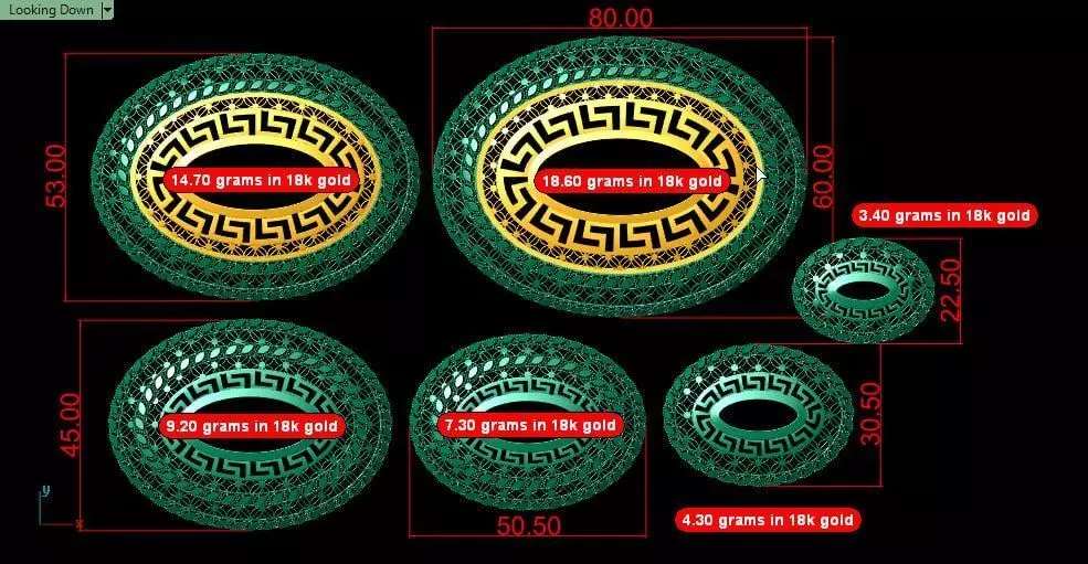 Oval fusion cut service parts 3D print model_5