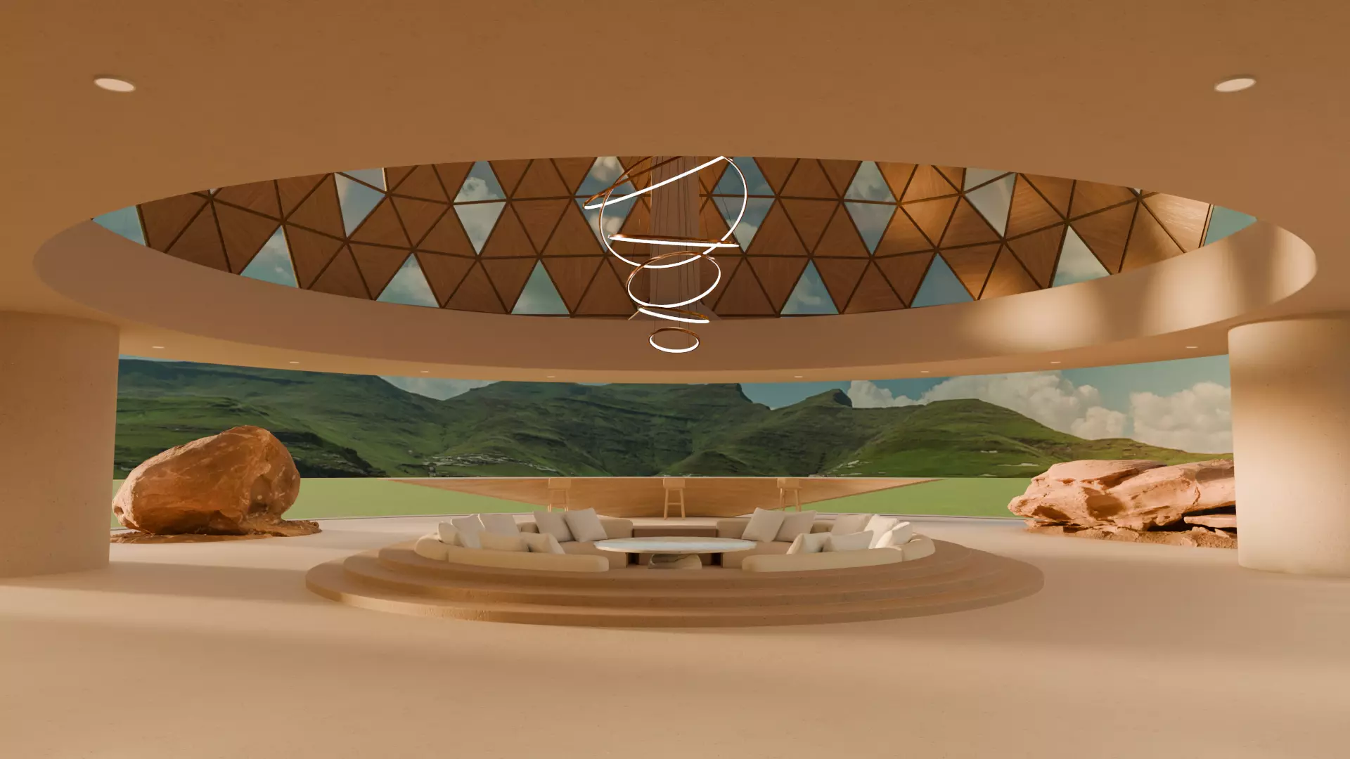 Metaverse Environment 06 - Baked Low-poly 3D model_0