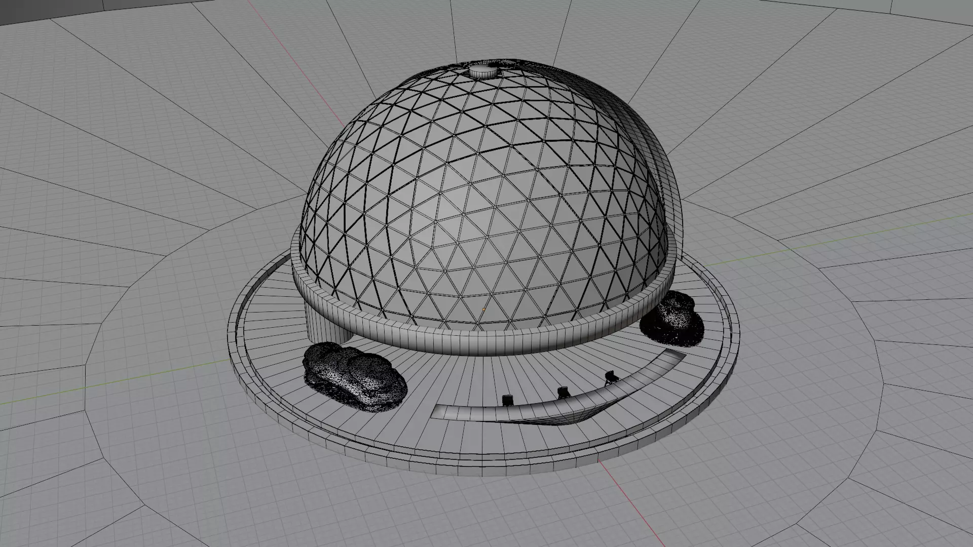 Metaverse Environment 06 - Baked Low-poly 3D model_3