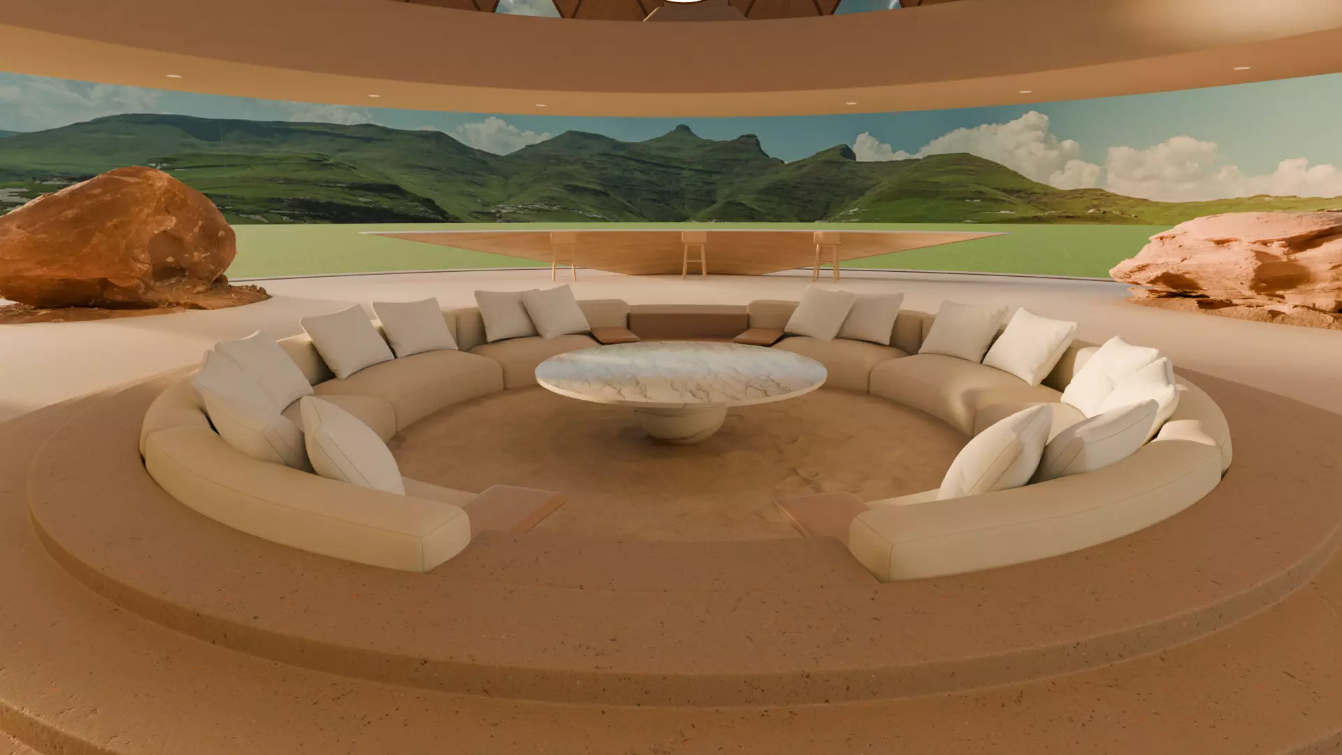 Metaverse Environment 06 - Baked Low-poly 3D model_14