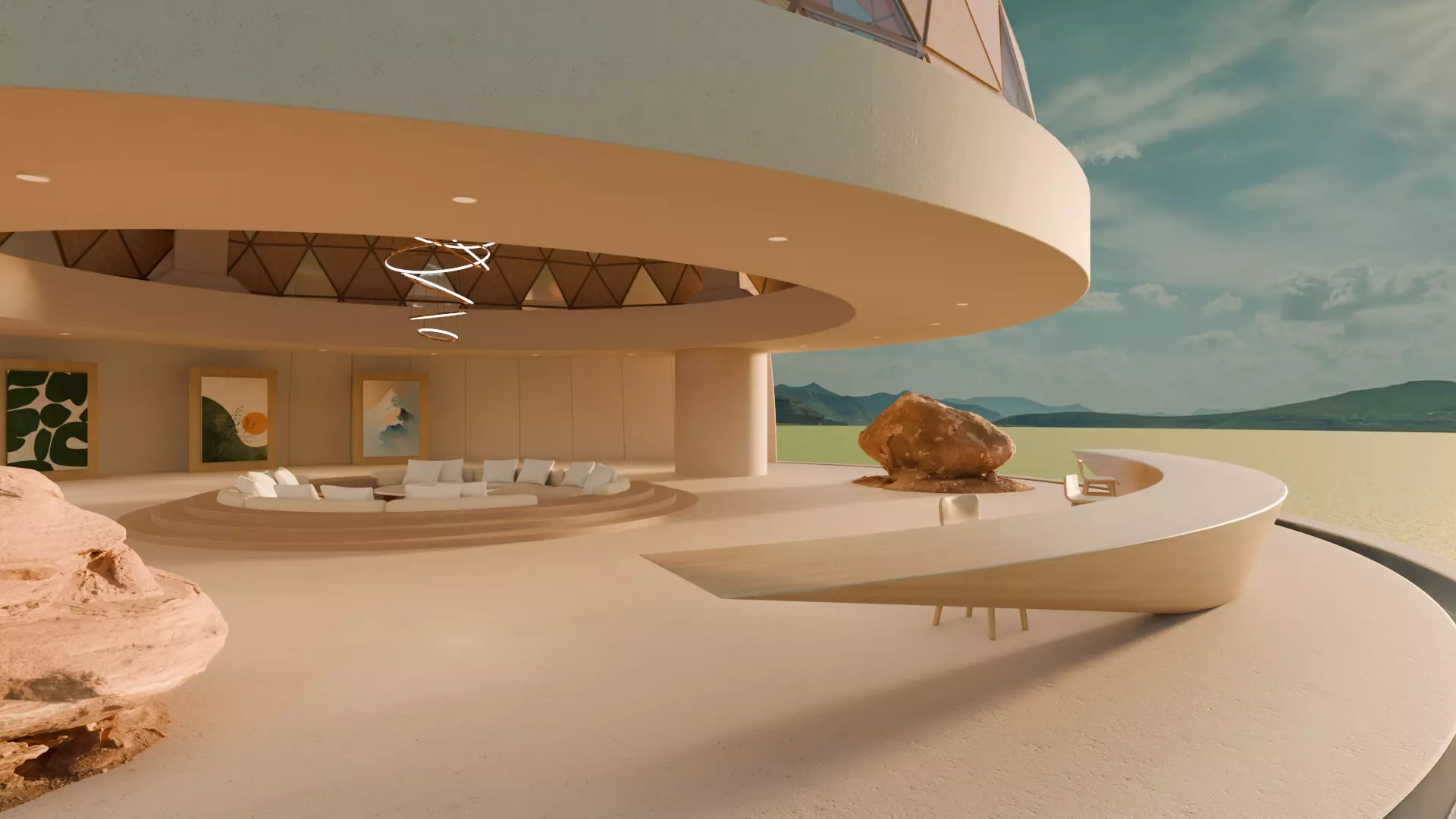 Metaverse Environment 06 - Baked Low-poly 3D model_16