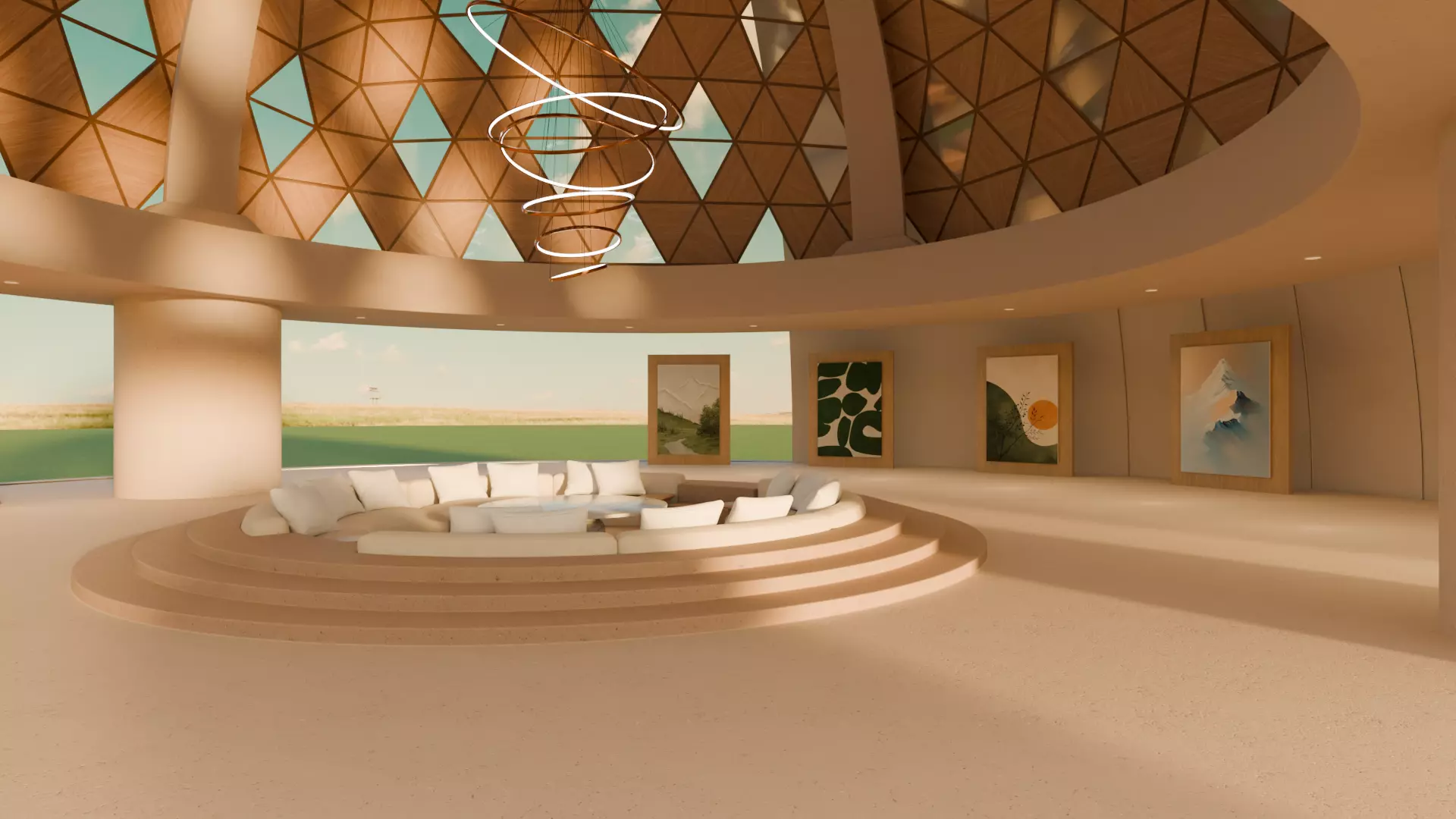 Metaverse Environment 06 - Baked Low-poly 3D model_4