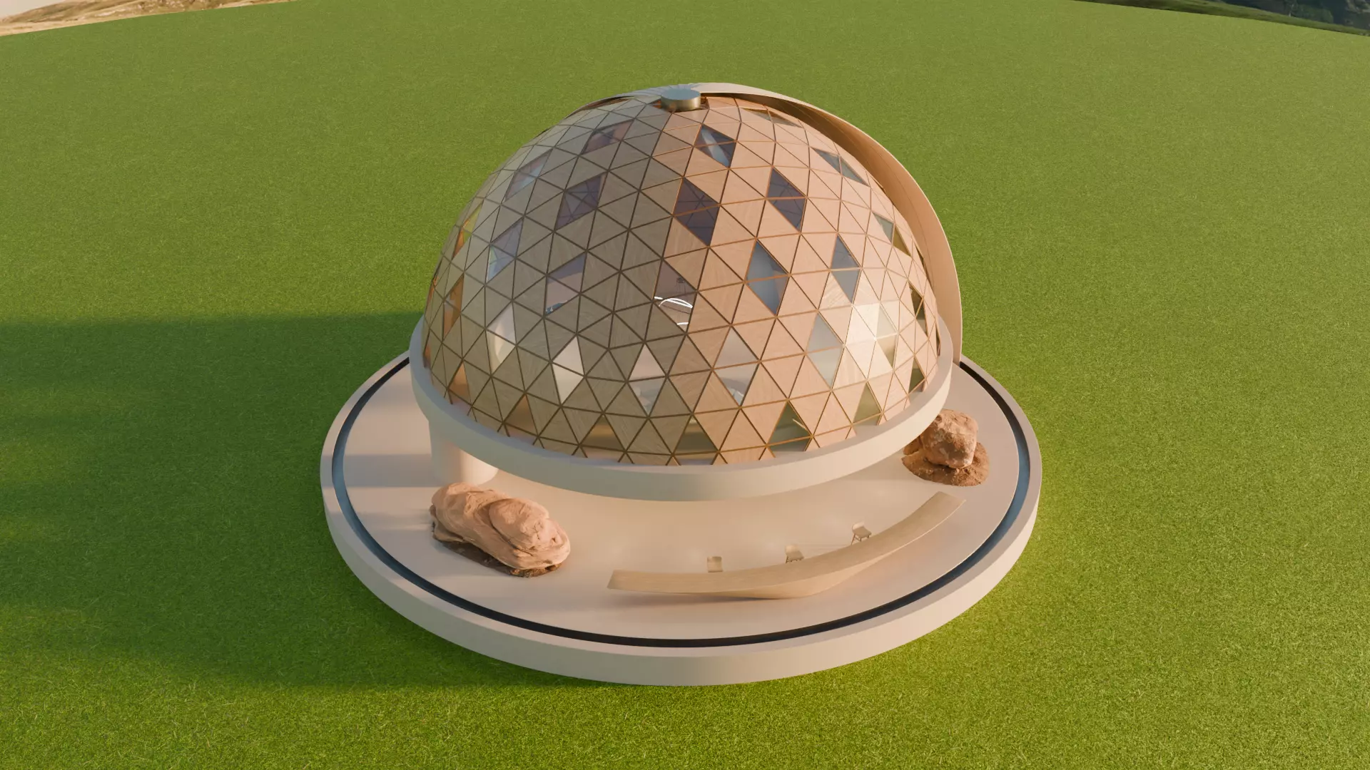 Metaverse Environment 06 - Baked Low-poly 3D model_2