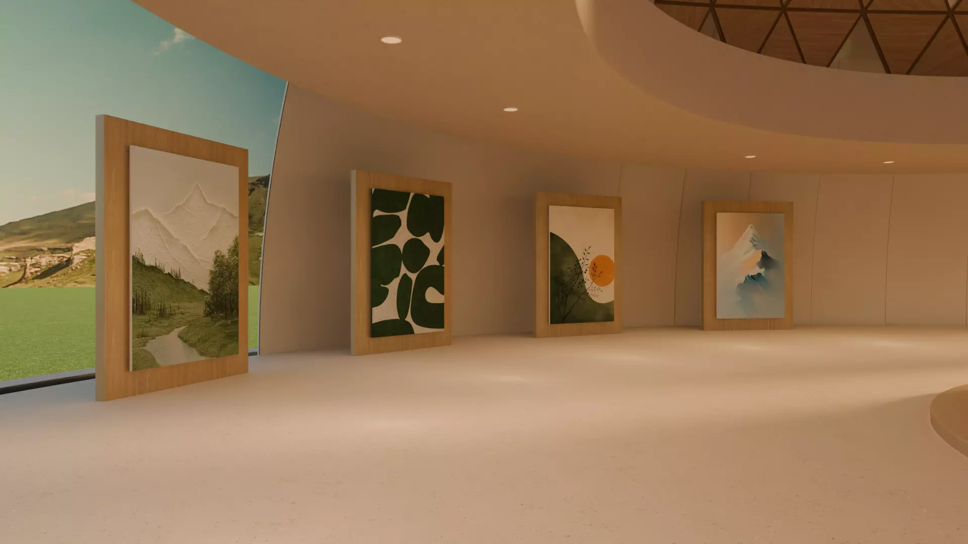 Metaverse Environment 06 - Baked Low-poly 3D model_6