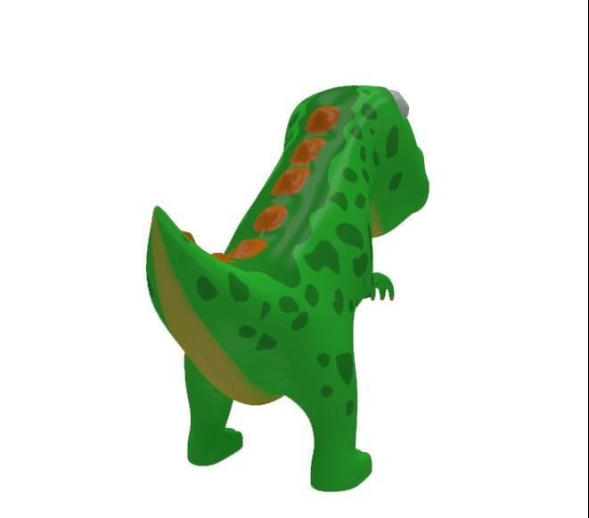 Dino Cartoon Low-poly 3D model_3
