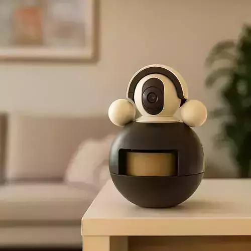 Smart roly-poly toy with camera