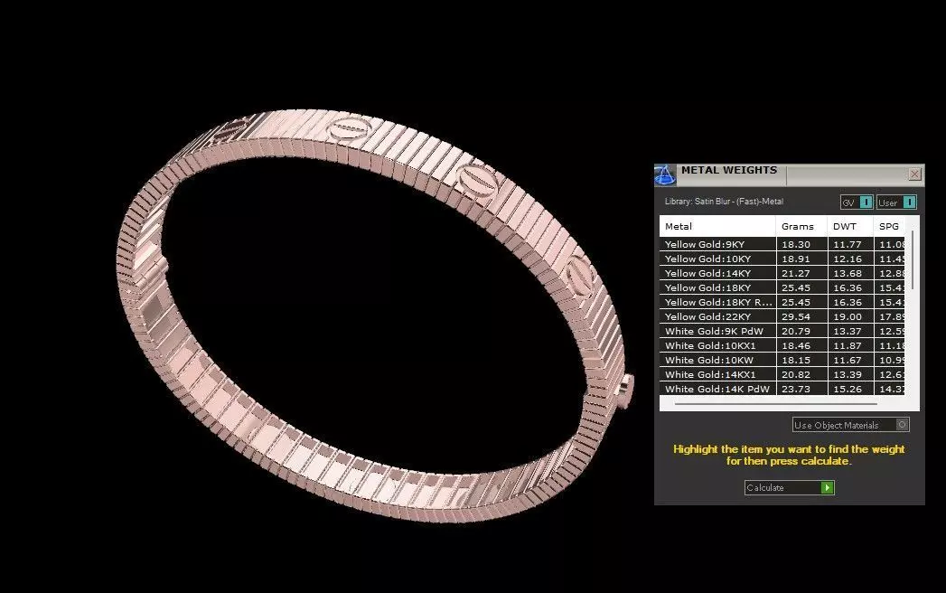 Love Unlimited Bracelet 3D Model 3D print model_4