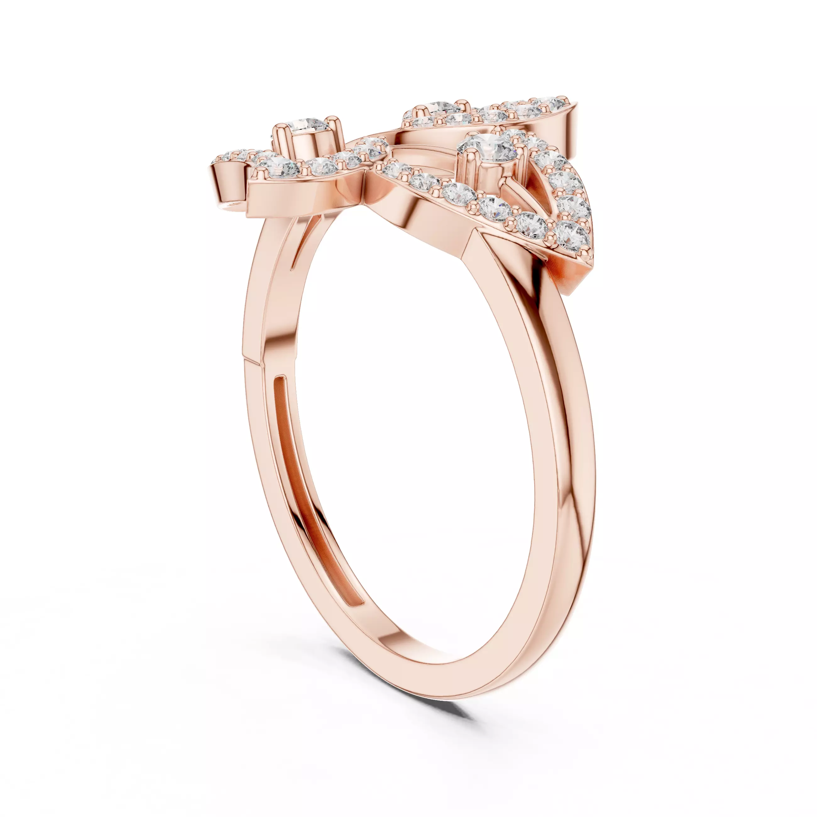 Round Diamond  Ring 3D print model_2