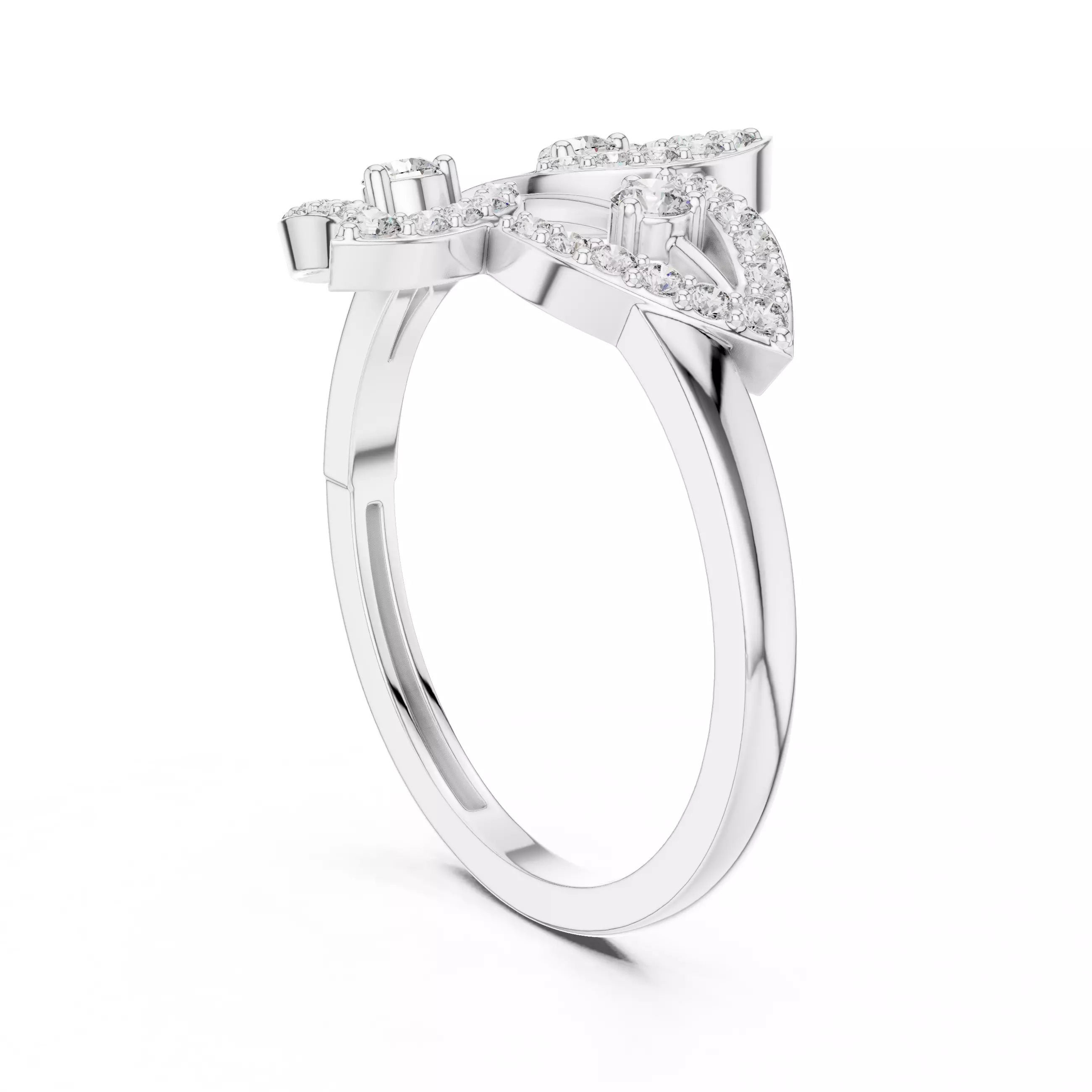 Round Diamond  Ring 3D print model_10
