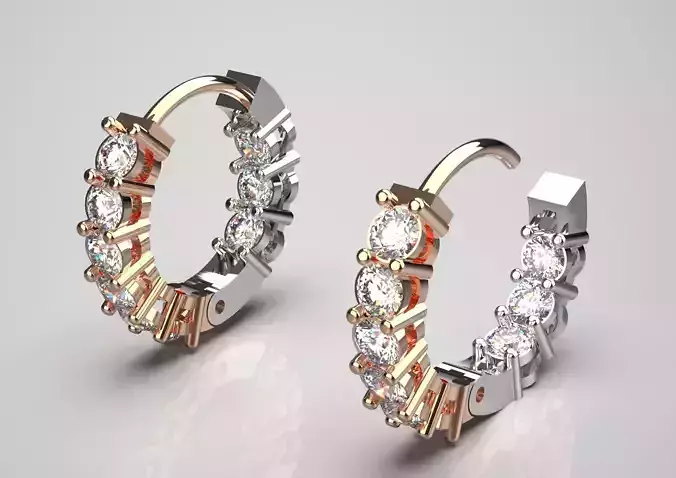 3DFile Luxury  Earrings model JE0067 Ready to Produce