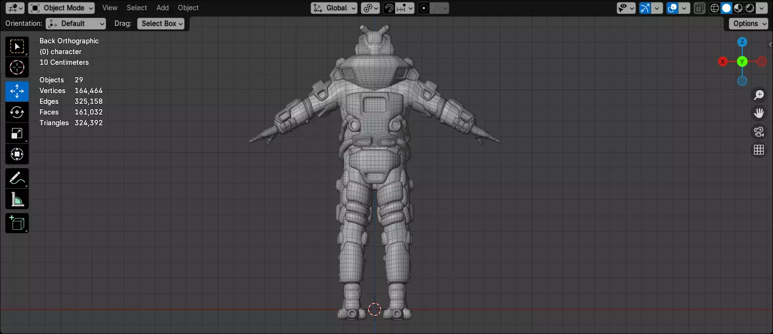 Scifi Soldier - Operator 002 Low-poly 3D model_16