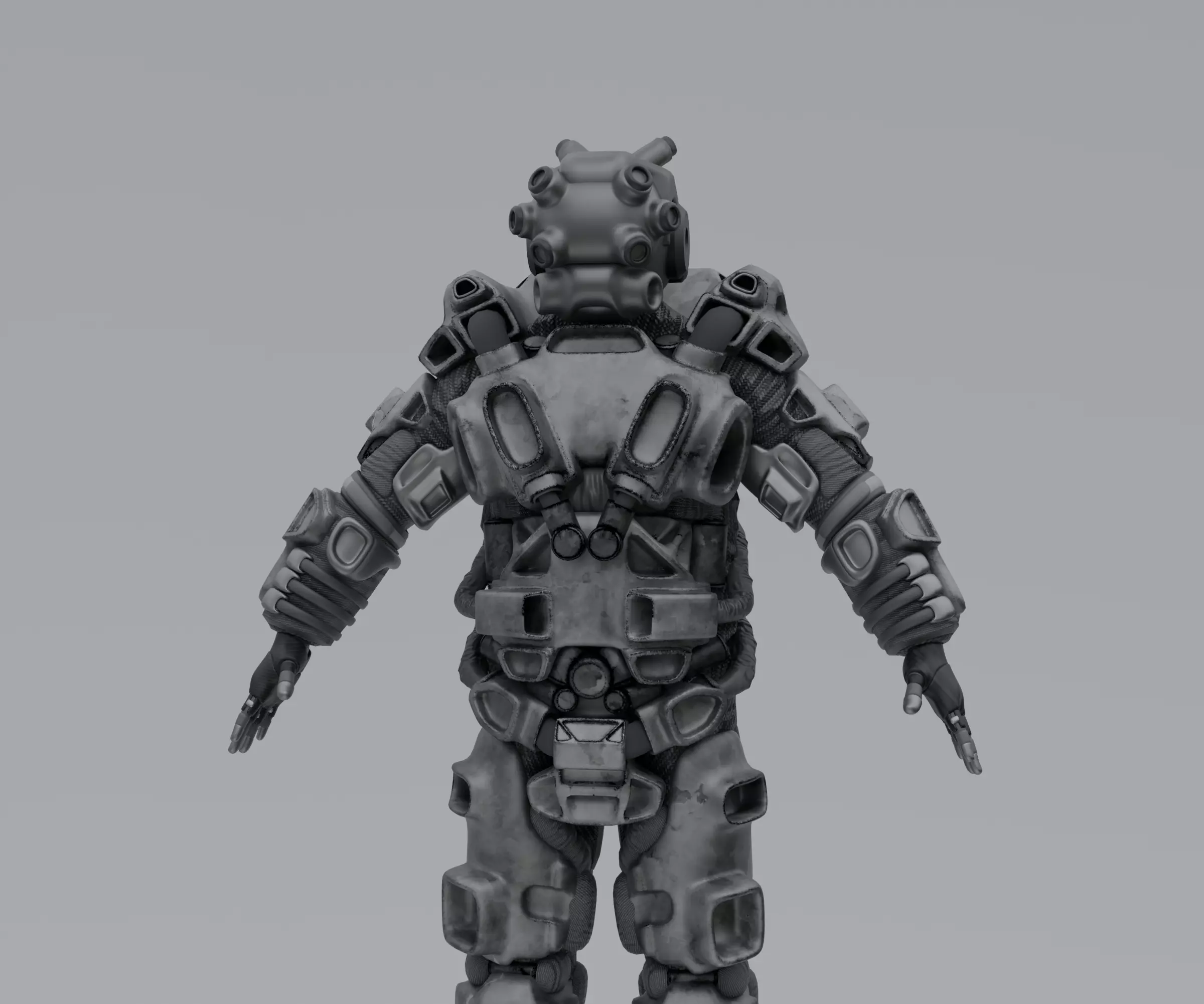 Scifi Soldier - Operator 002 Low-poly 3D model_0