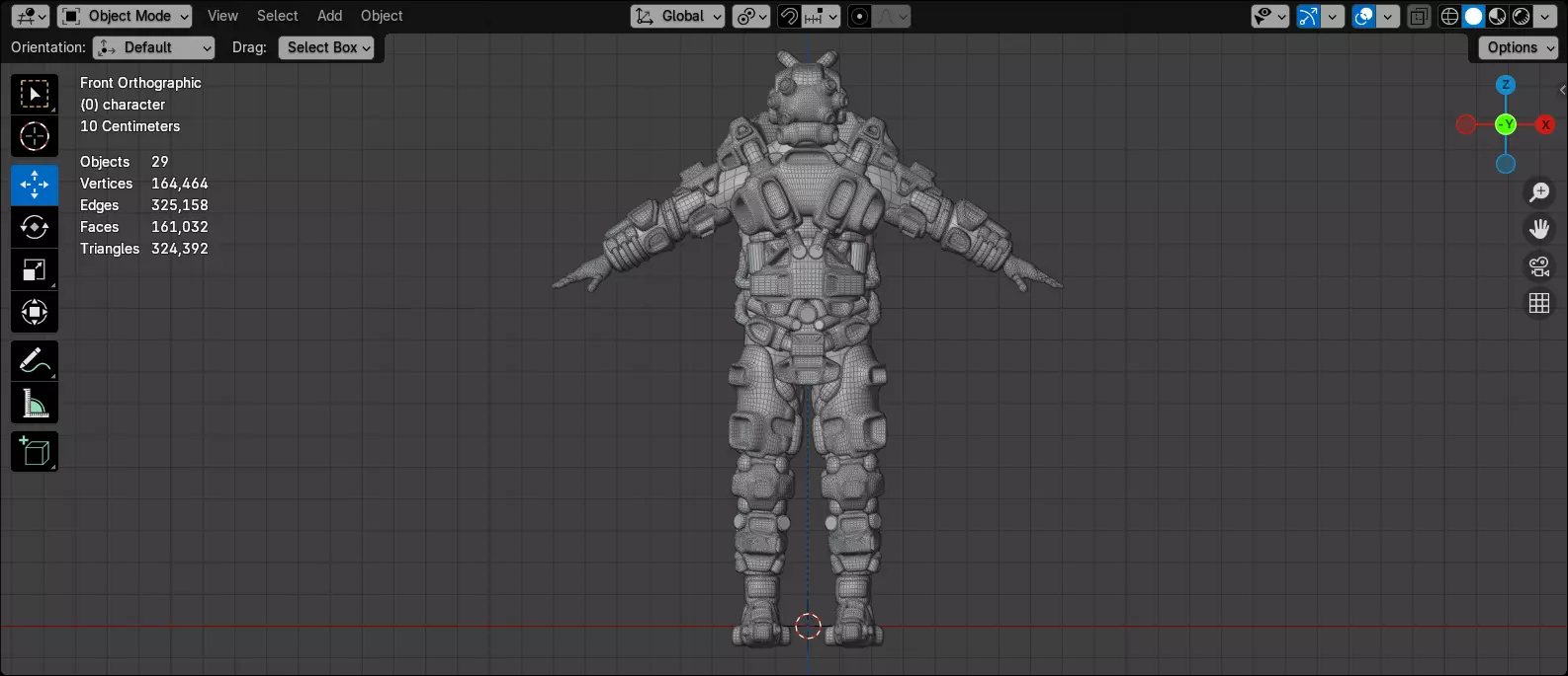 Scifi Soldier - Operator 002 Low-poly 3D model_14