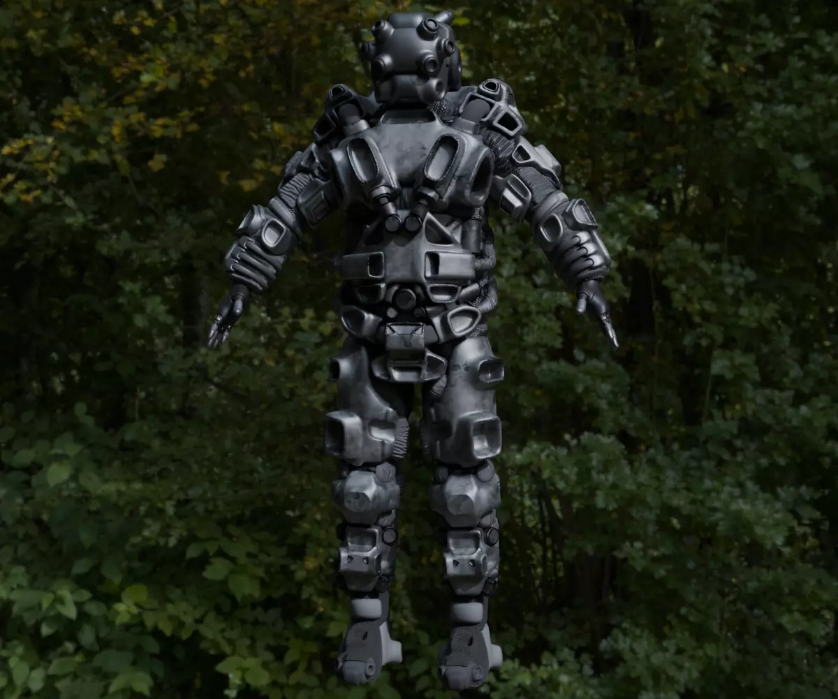 Scifi Soldier - Operator 002 Low-poly 3D model_8