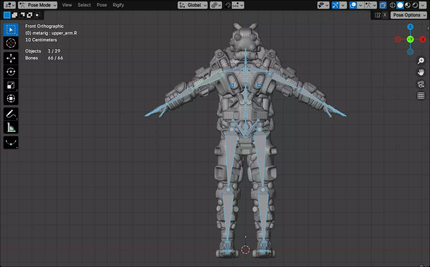 Scifi Soldier - Operator 002 Low-poly 3D model_15