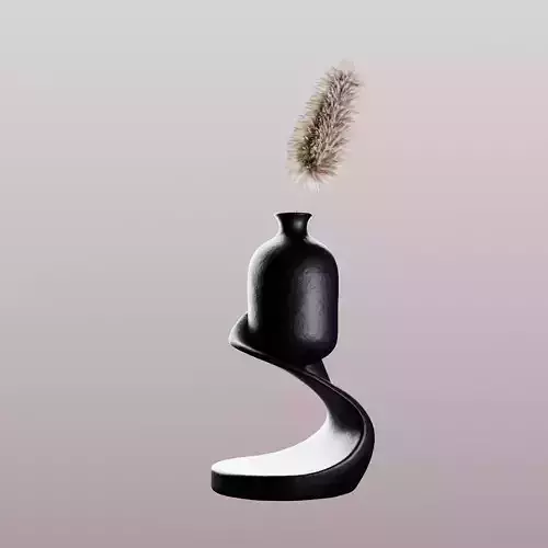 Modern Curved Decorative Vase