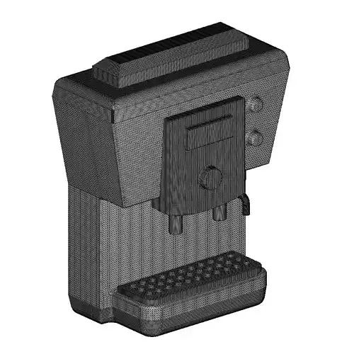 Plastic Coffee Maker Machinery Toy 3D model 6