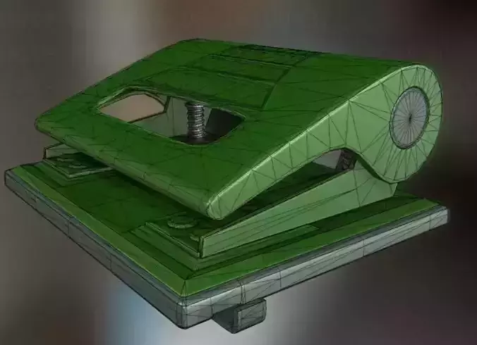 Hole Punch Basic Version Rigged And Animated Low-poly 3D model