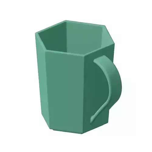 Plastic Hexagonal Coffee Cup