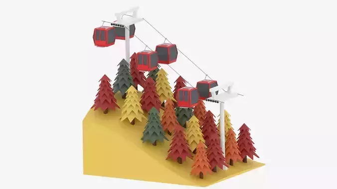 Autumn Hill Forest Cable Car