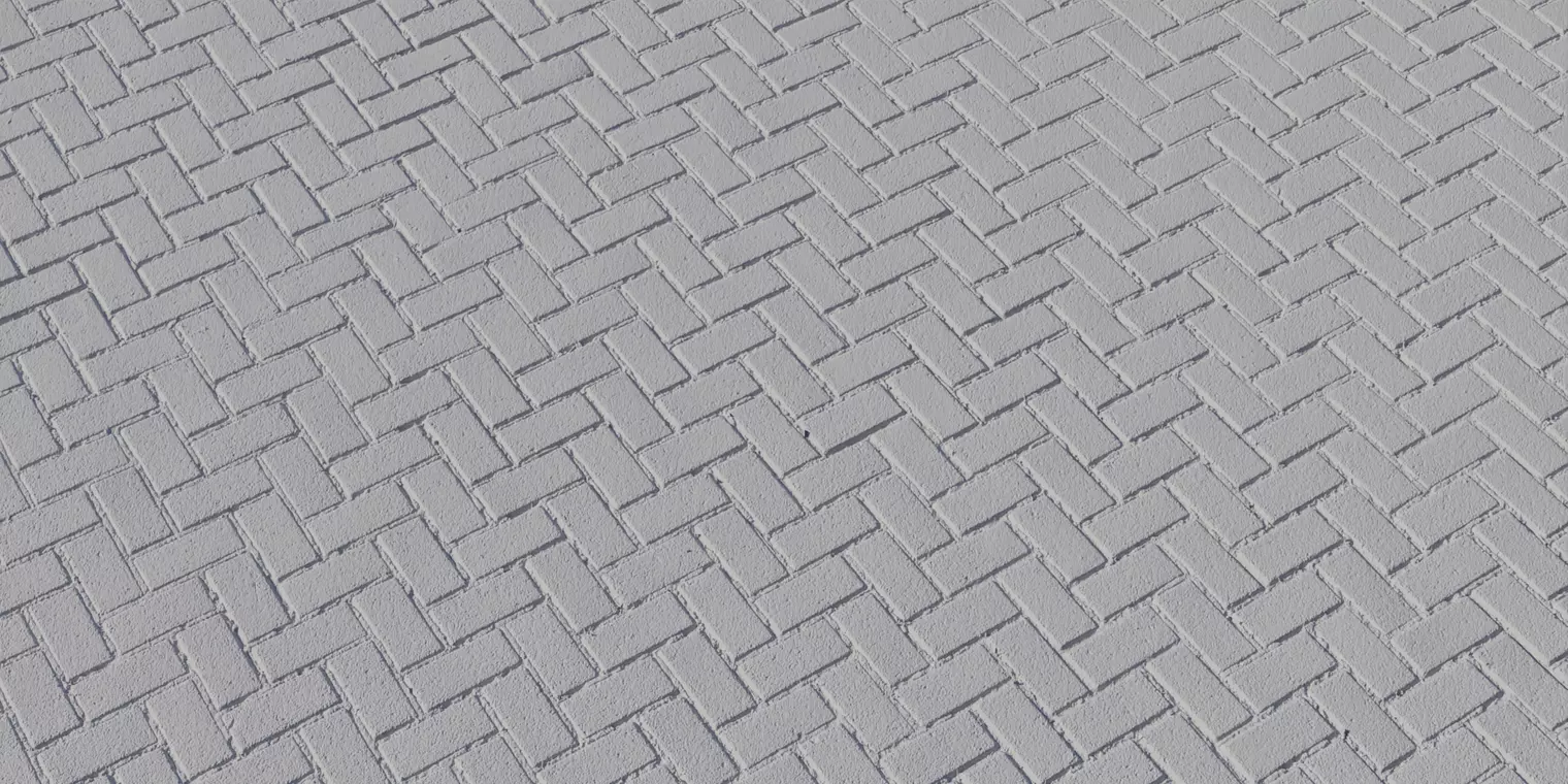 Contemporary Herringbone Concrete Pavers Texture_2