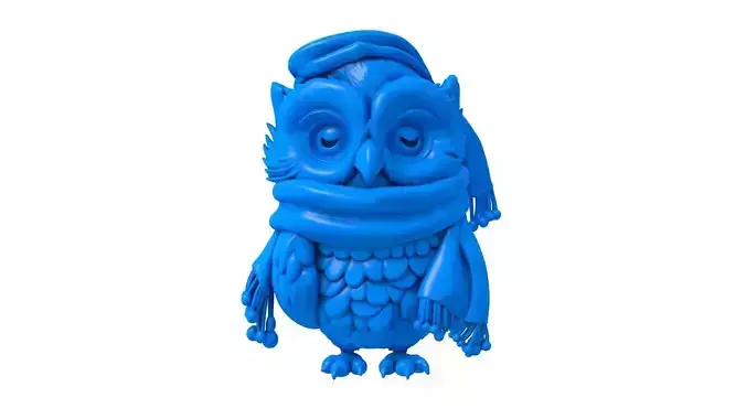 owl - owl stl - bird - baby owl - Christmas owl 