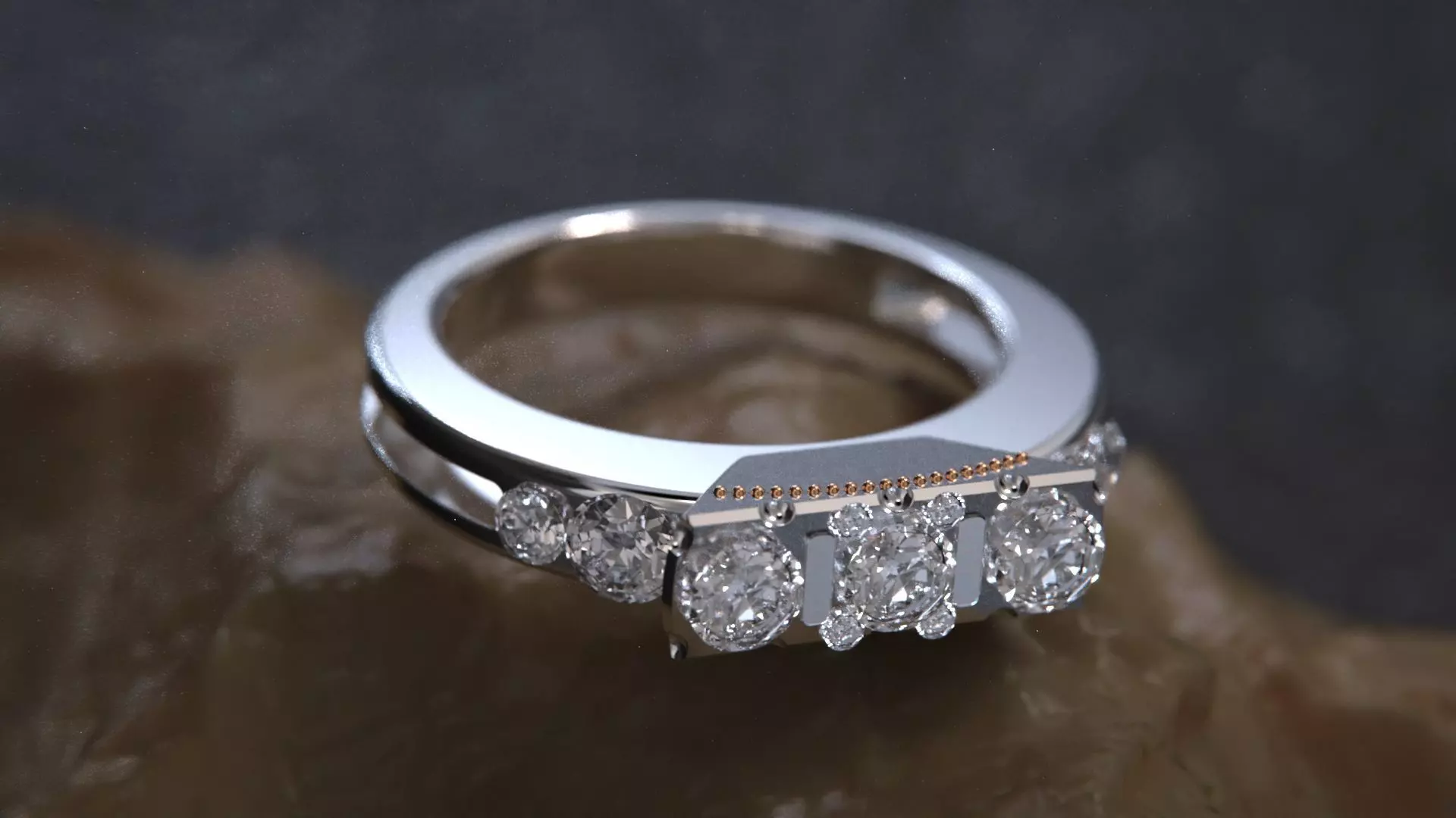 Crystal Geometry ring vol5 3D model_1