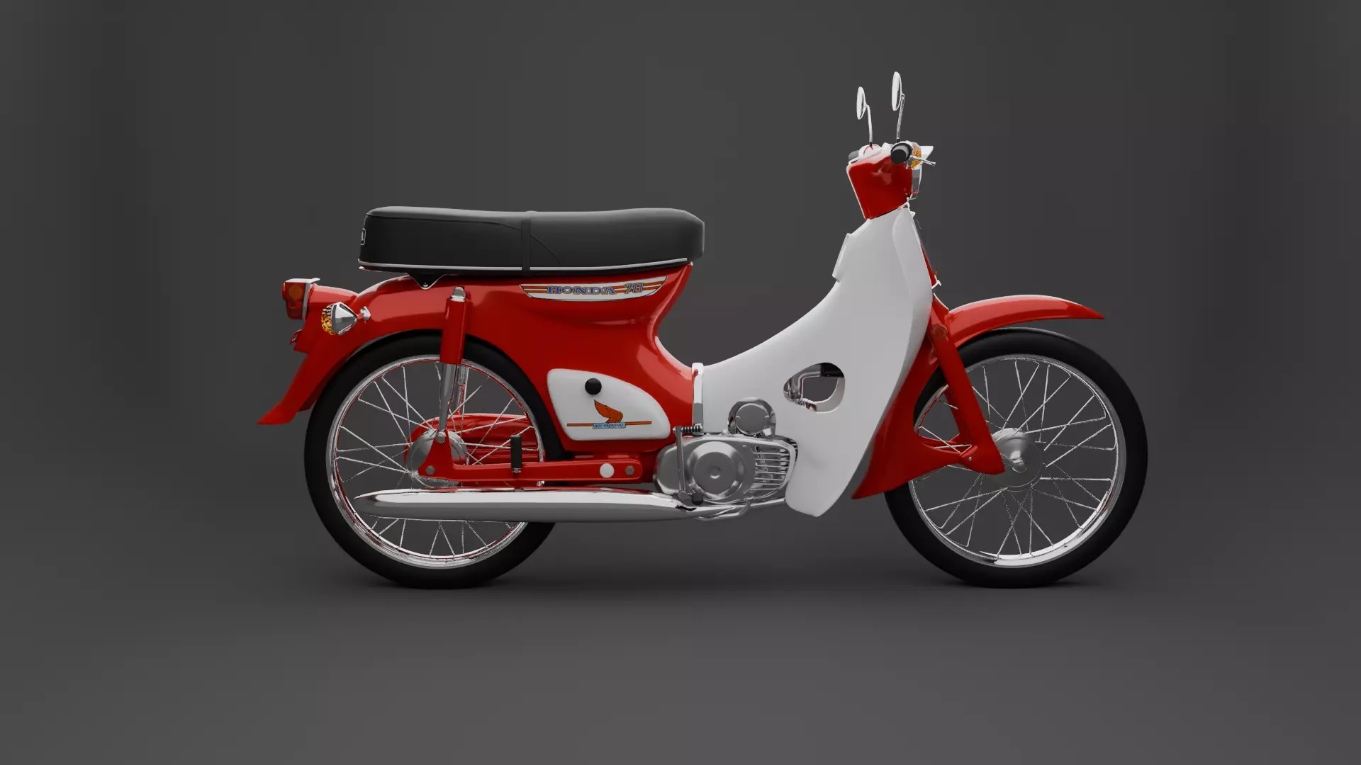 Honda Supercub C70 3D model