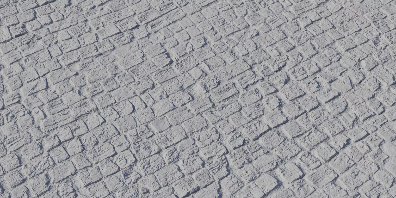 Ancient Cobbled Clay Bricks Texture_2