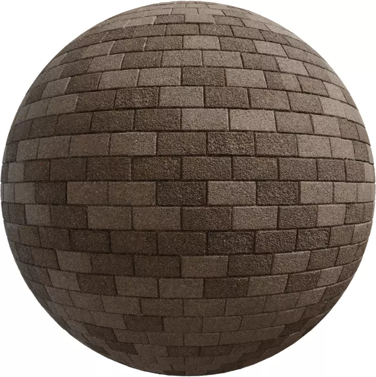 Two Tone Exposed Aggregate Paver Bricks Texture_0