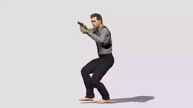 Realistic Police Officer 3D Character