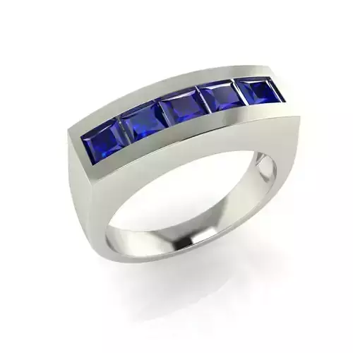 BLUE SAPPHIRE MENS RING