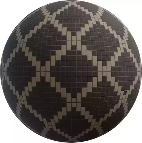 Geometric Mosaic Floor Tiles