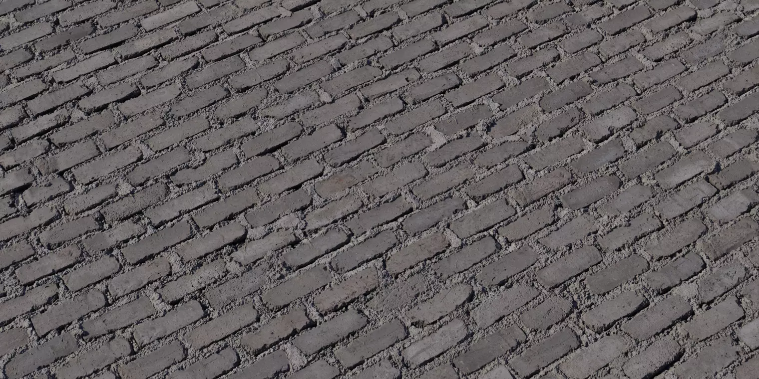 Charcoal Clay Brick Wall Texture_1