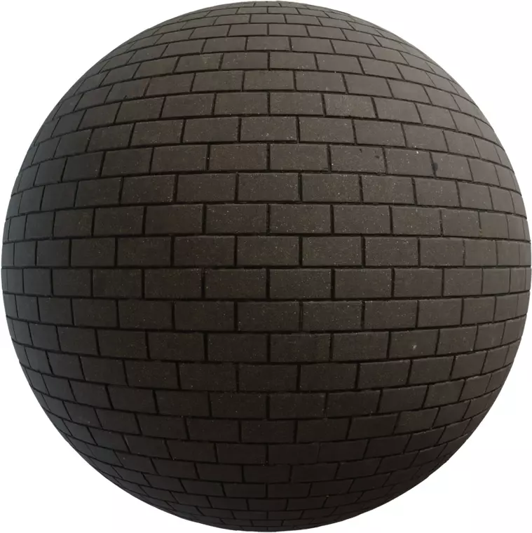 Modern Charcoal Paver Bricks  Texture_0