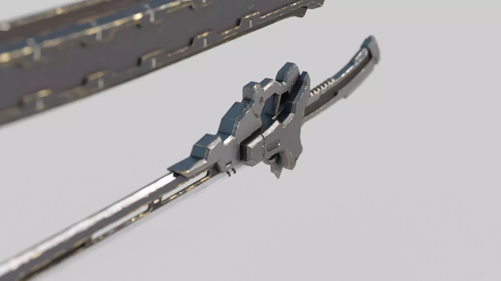 Future sci-fi cold weapon Samurai sword 3D model_6