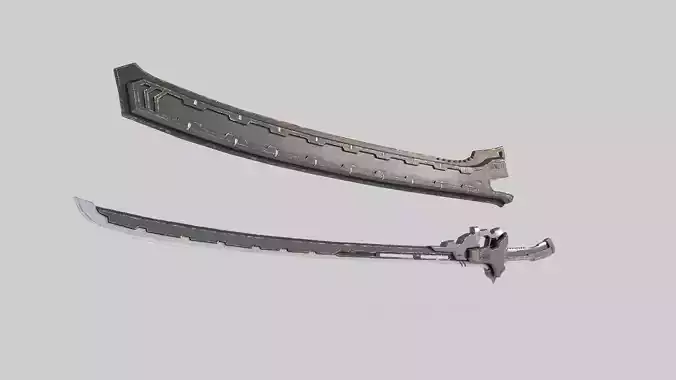 Future sci-fi cold weapon Samurai sword