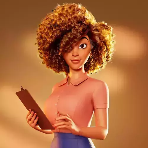stylized character Sarah