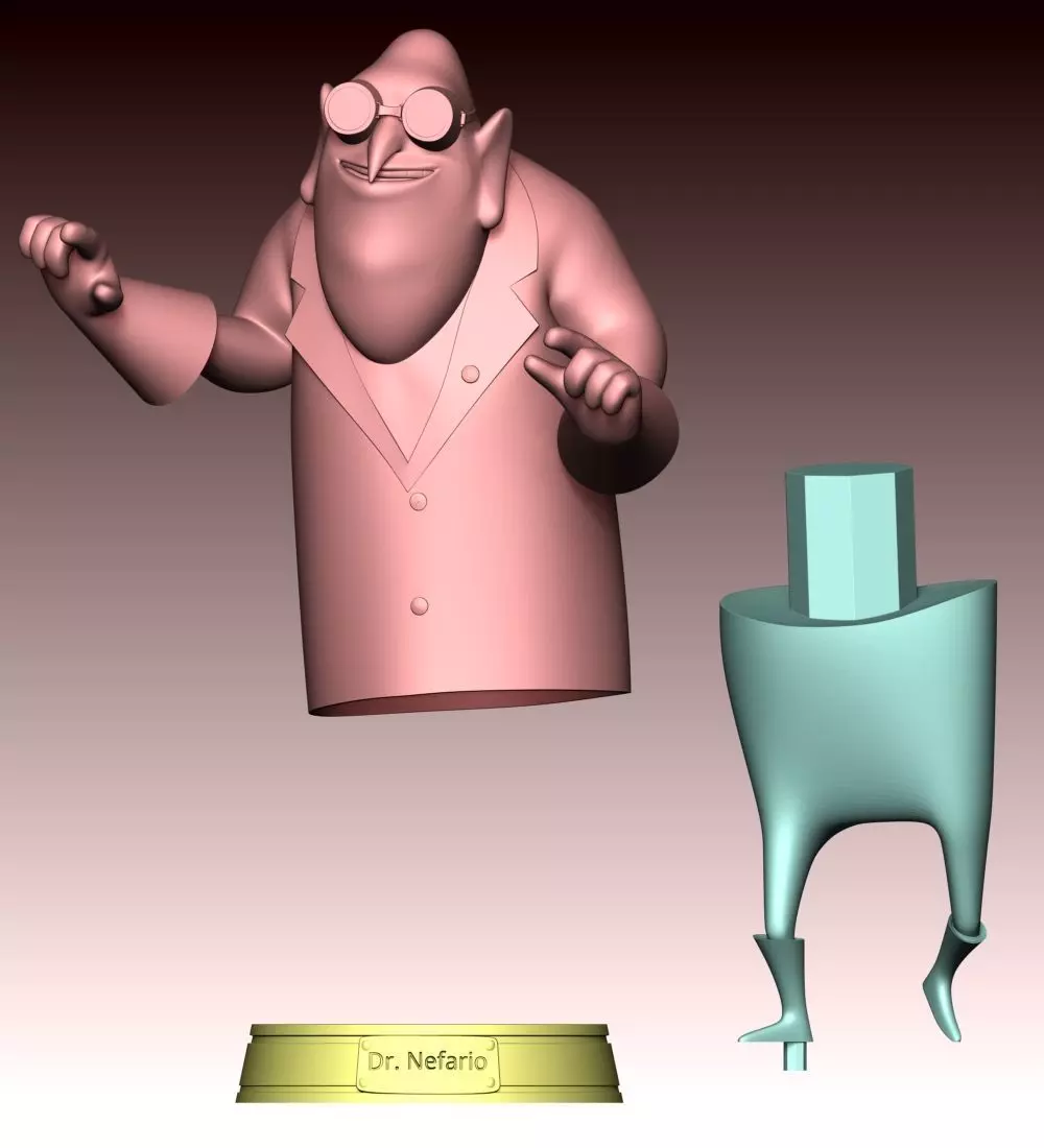Dr Nefario - Despicable Me 3D print model_9