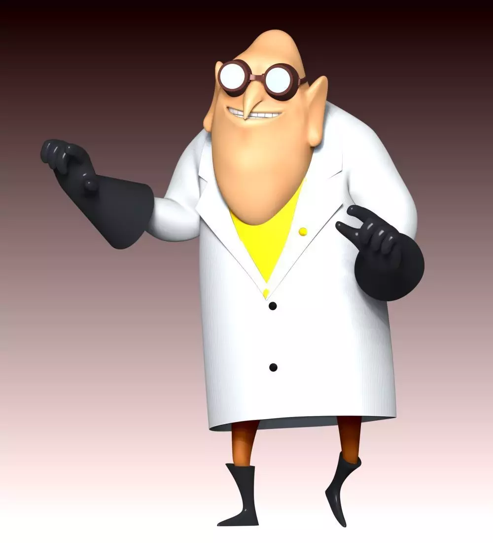 Dr Nefario - Despicable Me 3D print model_7