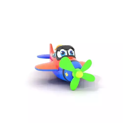 Colorful Cartoon Airplane model pack