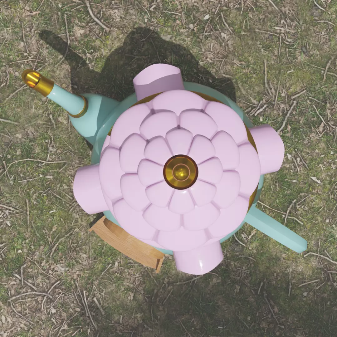 Teapot Miniature House 3D model_3