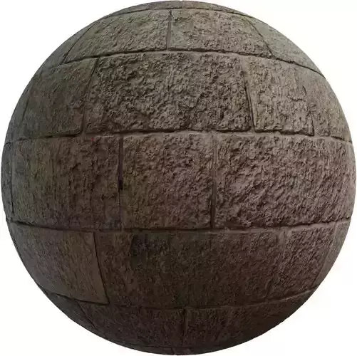 Rustic Ashlar Stone Blocks PBR Texture 